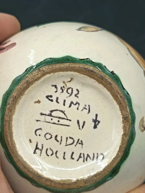Florero de ceramica holandesa gouda