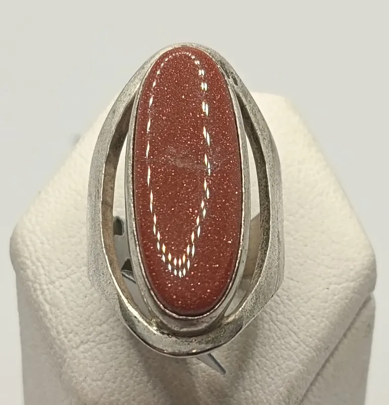 Anillo de plata 925 con piedra sand stone
