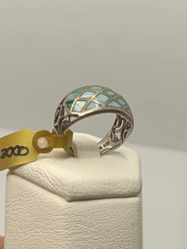Anillo de plata 925 y esmalte