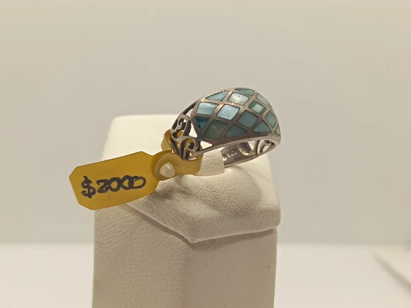 Anillo de plata 925 y esmalte