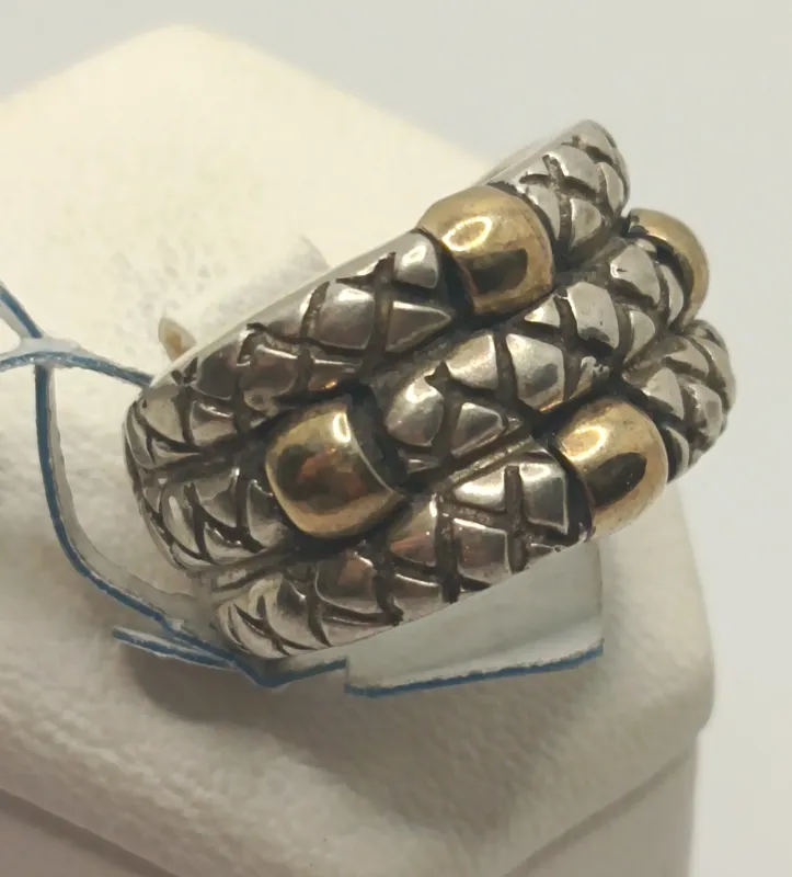 Anillo de plata 925 con detalles en oro