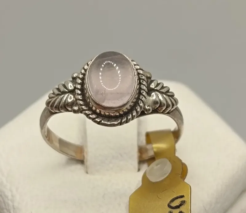 Anillo de plata 925 con amatista central