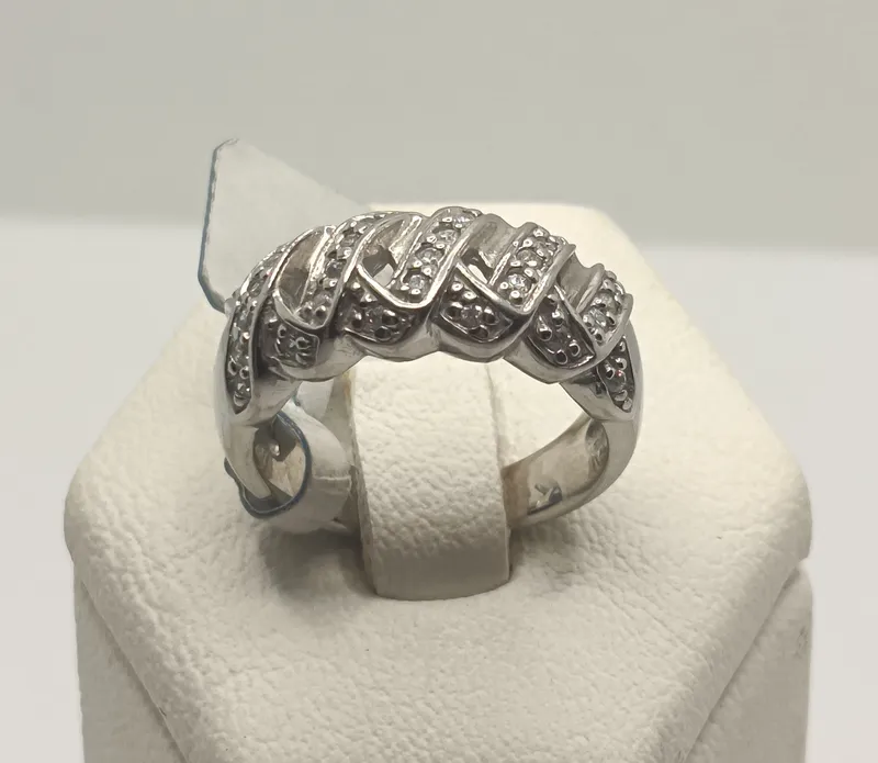 Anillo de plata 925 con circonias