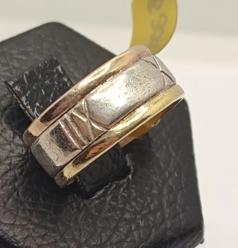 Anillo de plata 925 con detalles en oro