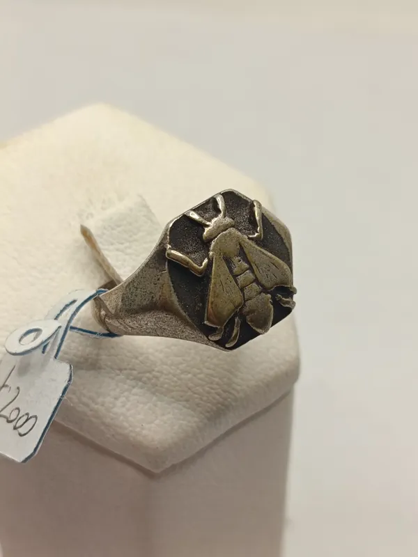 Anillo de plata 925 con abeja