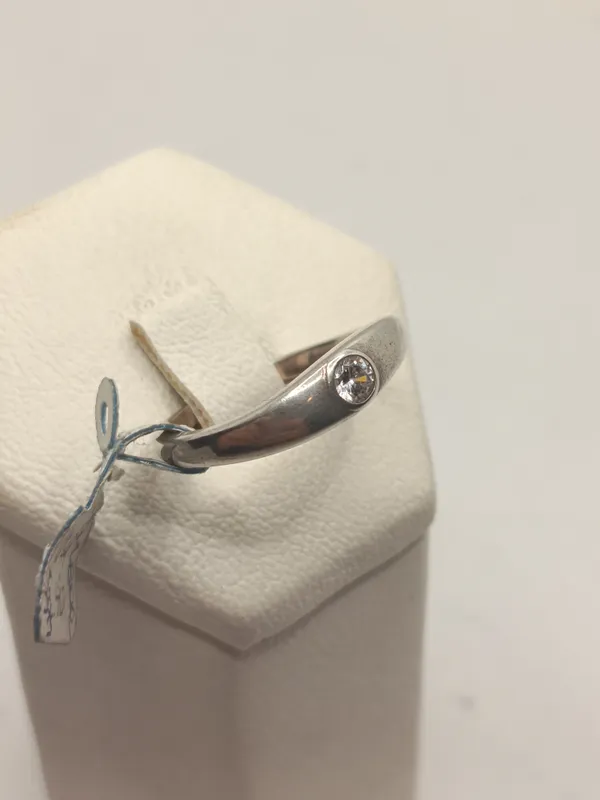Anillo de plata 925 con circonia