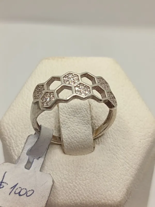 Anillo de plata 925 con circonias