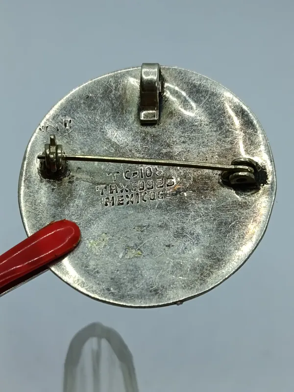 Prendedor plata mexicano