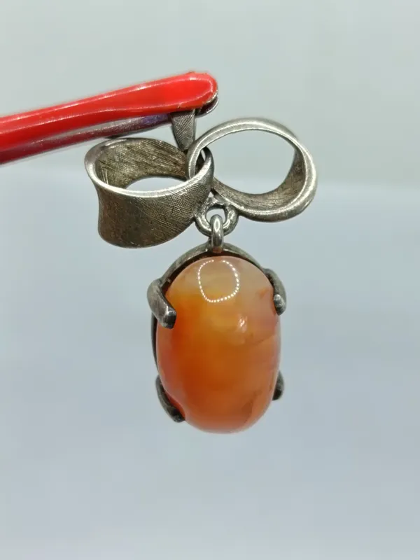 Colgante plata con piedra natural