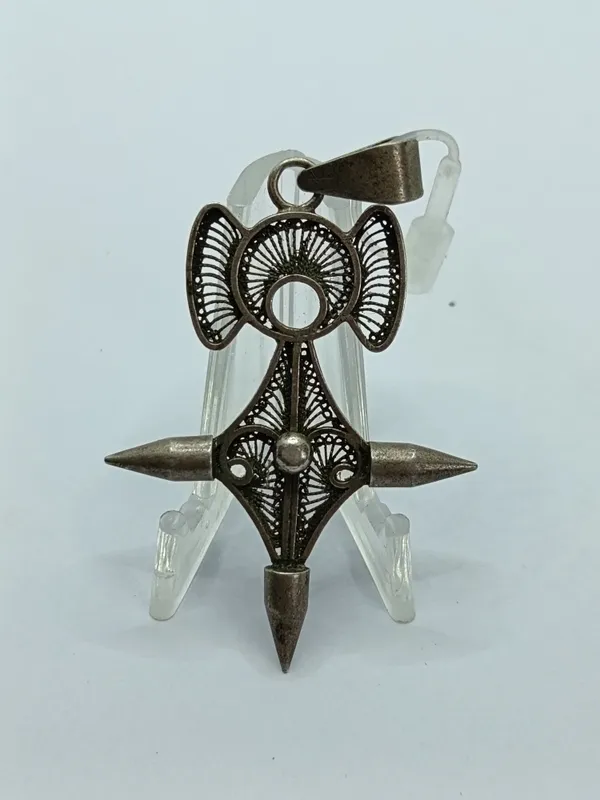 Colgante cruz de agadez en plata