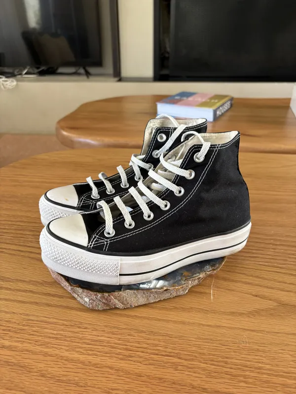 Championes botita negros Converse
