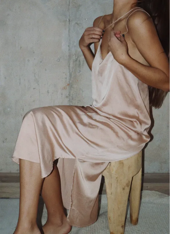 Vestido rosa claro Sofia Sarkany