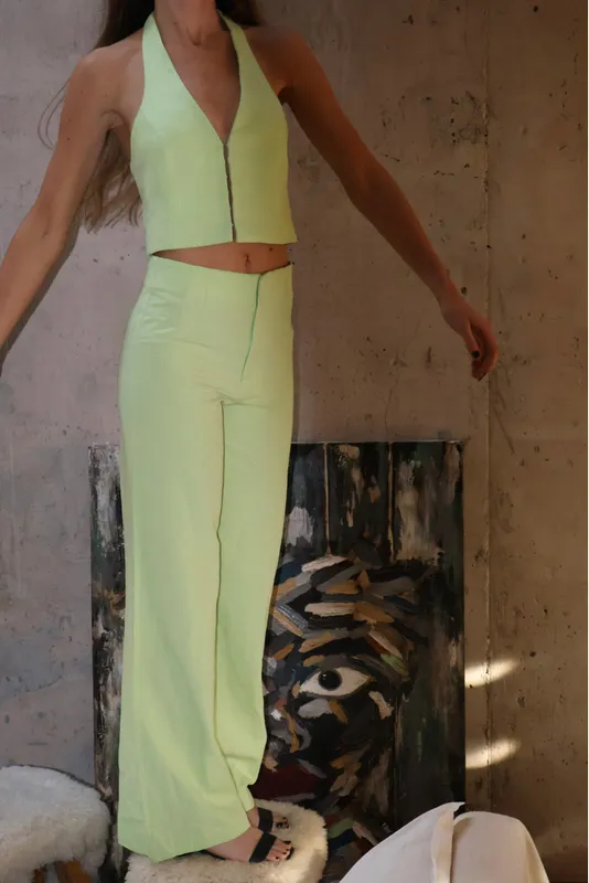 Conjunto verde lima Zara