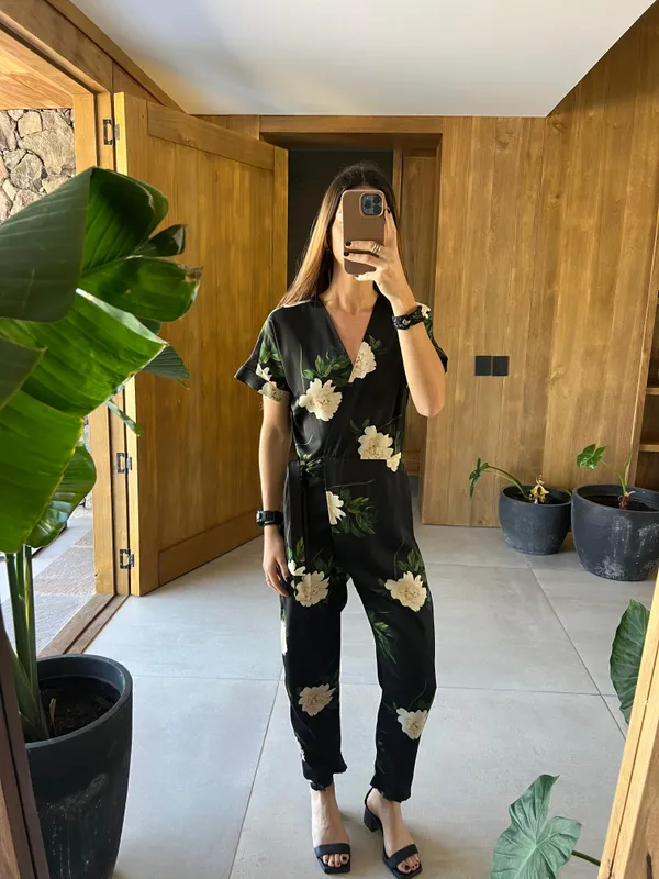 Mono azul estampas flores Zara