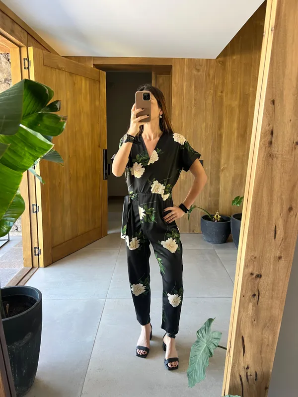 Mono azul estampas flores Zara