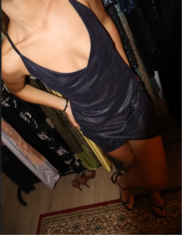 Vestido azul corto Karma